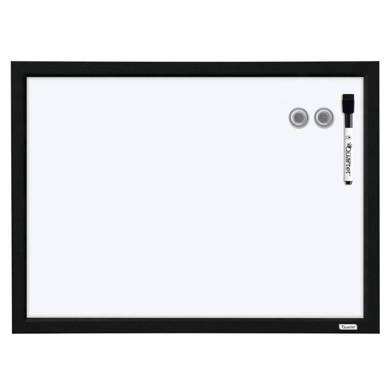 lot 42405 image: Quartet Magnetic Whiteboard, 17 x 23 inches White Board, Dry Erase Board, Black Frame (MWDW1723M-BK) Retail $39