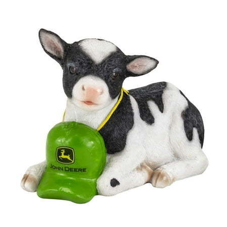 lot 41801 image: John Deere 6in Polyresin Calf Savings Bank 6988