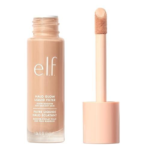 lot 41819 image: e.l.f. Halo Glow Liquid Filter, Complexion Booster For A Glowing, Soft-Focus Look, Infused With Hyaluronic Acid, Vegan & Cruelty-Free, 4 Medium Retail $14