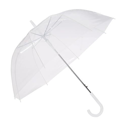lot 41669 image: Amazon Basics Clear Bubble Umbrella, Round, 34.5 inch Retail $21