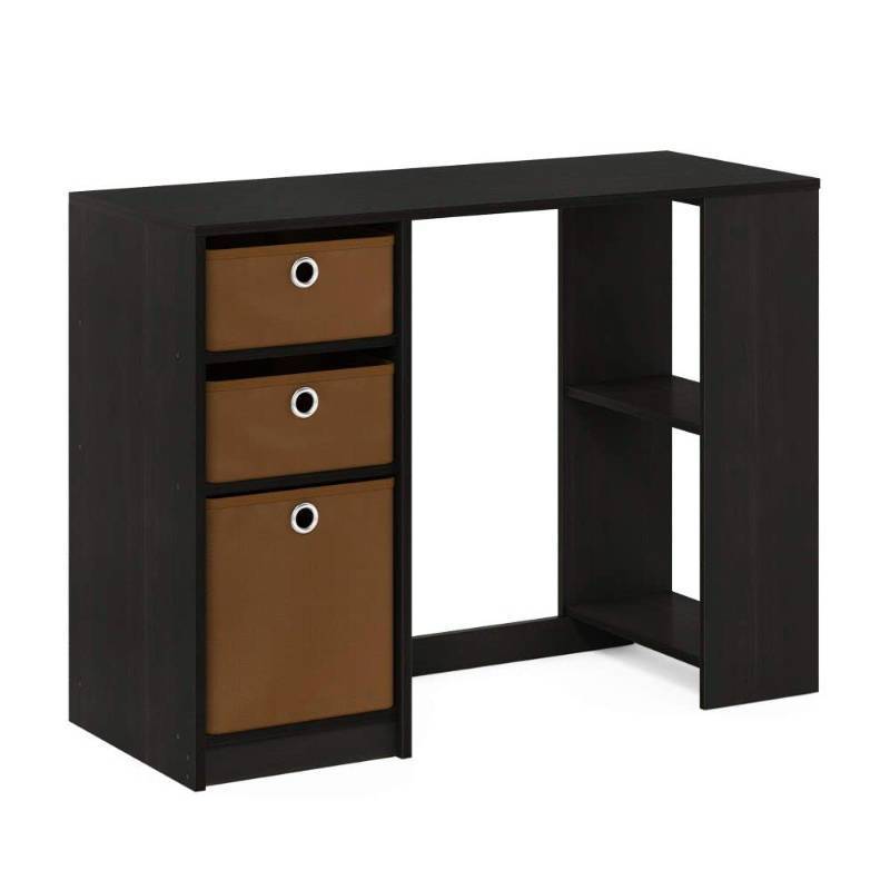 lot 41682 image: FURINNO Computer Study Writing Desk, Espresso, Model15110EXBR. Retail $110