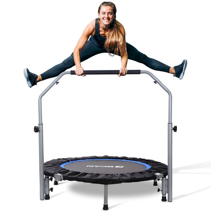 lot 41608 image: BCAN 48 Foldable Mini Trampoline for Adults Max Load 440lbs Retail $173