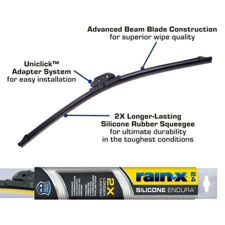 lot 41540 image: Rain-X Silicone Endura Premium All-Weather 24 Windshield Wiper Blade. Retail $24