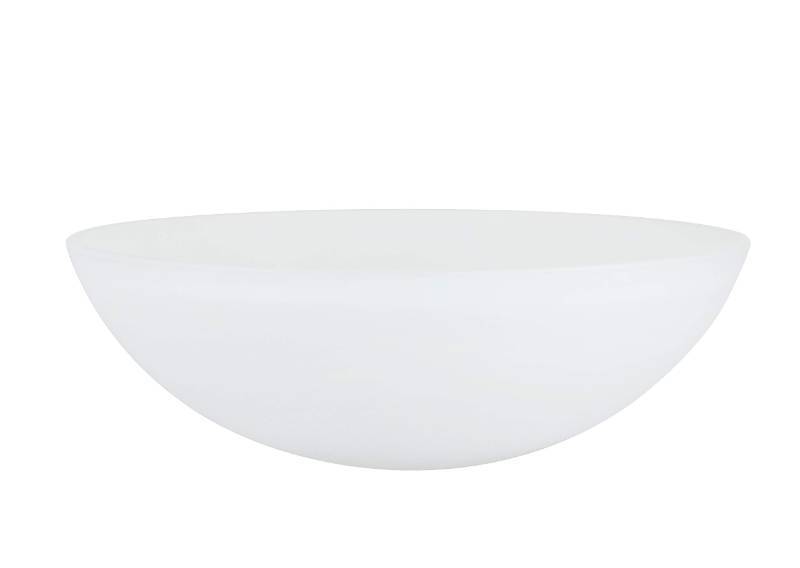 lot 41346 image: Aspen Creative Frosted 23098-01A Transitional Style Replacement Torchiere Glass Shade, 1-58 Fitter Size x 5-38 Height x 15-58 Diameter Retail $75