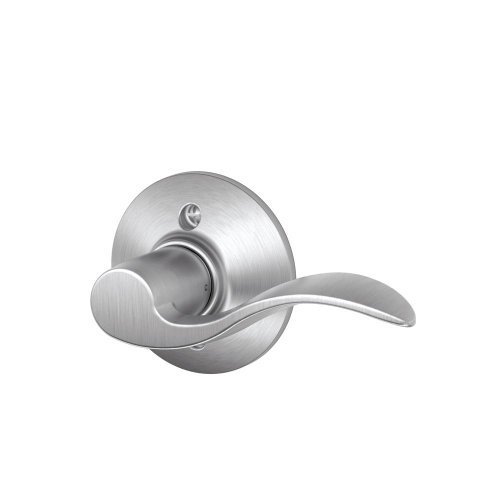 lot 41426 image: SCHLAGE F170 ACC 626 RH Accent Dummy Lever, Satin Chrome