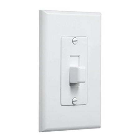 lot 41436 image: Hubbell Taymac - 2570W 1 Gang Decorator Wall Plate for Toggle Switch White