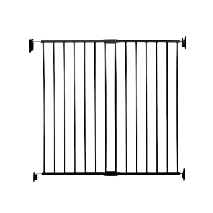 lot 40850 image: Regalo Extra Tall Easy Swing Stairway and Hallway Walk Through Baby Gate (Black) Retail $50