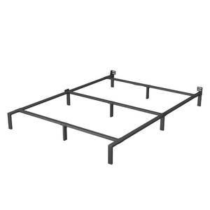 lot 42728 image: HUAXIN LUCKY Metal Bed Frame  7 Inch Full Support Bed Frame for Box Spring and Mattress, Heavy Duty Bed Base, Noise Free Platform Bed, Easy Assembly, Black Retail $44