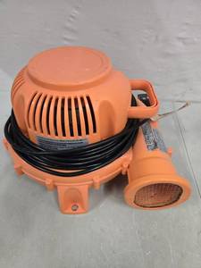 lot 27938 image: Air Blower, 1800W Bounce House Blower with 25 FT SJTW Wire, IPX4 Air Blower for Inflatables, ETL, GFCI Plug, Perfect for Inflatable Bouncer Blower, Jumper, Bouncy Castle Orange