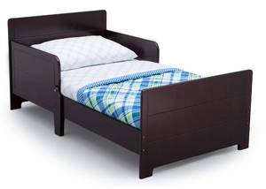 lot 42760 image: Delta Children MySize Wood Toddler Bed - Greenguard Gold Certified, PINK Retail $90