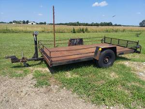 lot 4302A image: 6 by 12 Tilt Utility Trailer - Uses 2in Ball - No Paperwork
