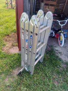 lot 4298 image: Werner 12Ft Multi-Ladder Articulated Ladder (M1A-6-12B)