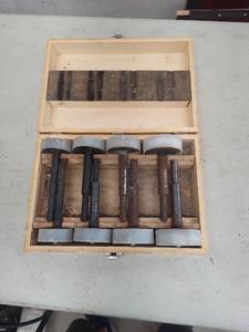 lot 4340 image: 8Pc Big Forstner Bit Set - 2-14 to 3-18