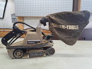 lot 4366 image: Porter Cable Belt Sander with Dust pickup