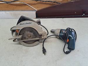 lot 4411 image: Drill and circular saw