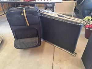 lot 4462 image: luggage and cot