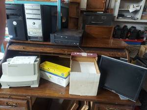 lot 4504 image: Printer with Ink, CPUs and Moniter