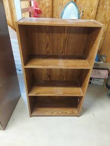lot 4510 image: Bookshelf and Microwave Stand