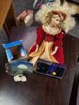 MARY HAD A LITTLE LAMB (ENESCO), STAR CANDLES, RED TREE TOPPER