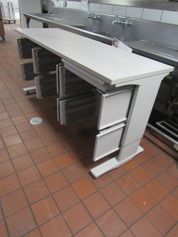 lot 1216 image: Work Station with Storage Below