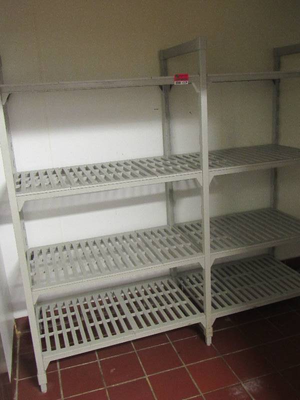 lot 1229 image: Plastic Shelving