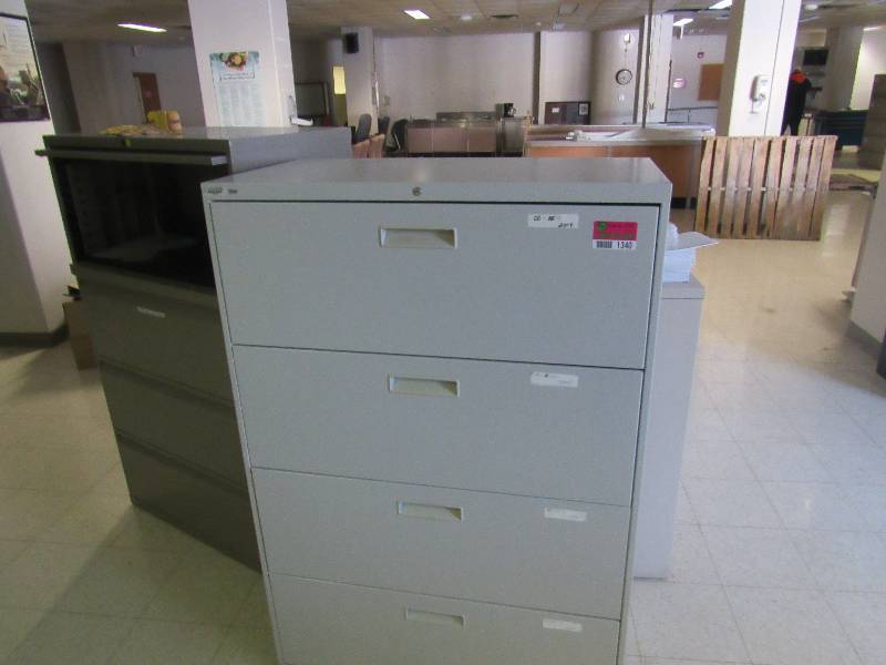 lot 1340 image: 8 Lateral Filing Cabinets