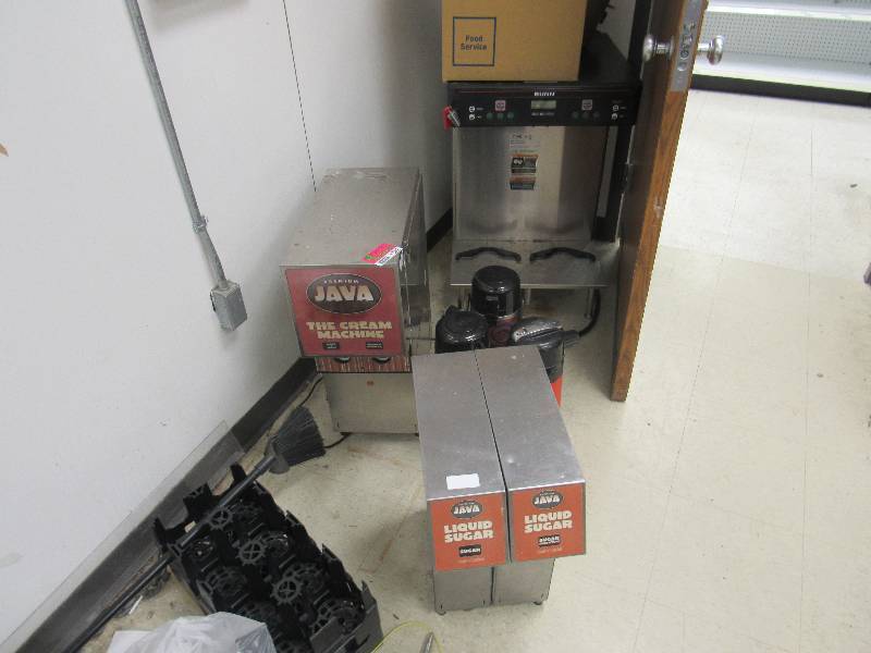 lot 1382 image: Bunn Coffee Machine, Liquid Sugar, Cream Machine
