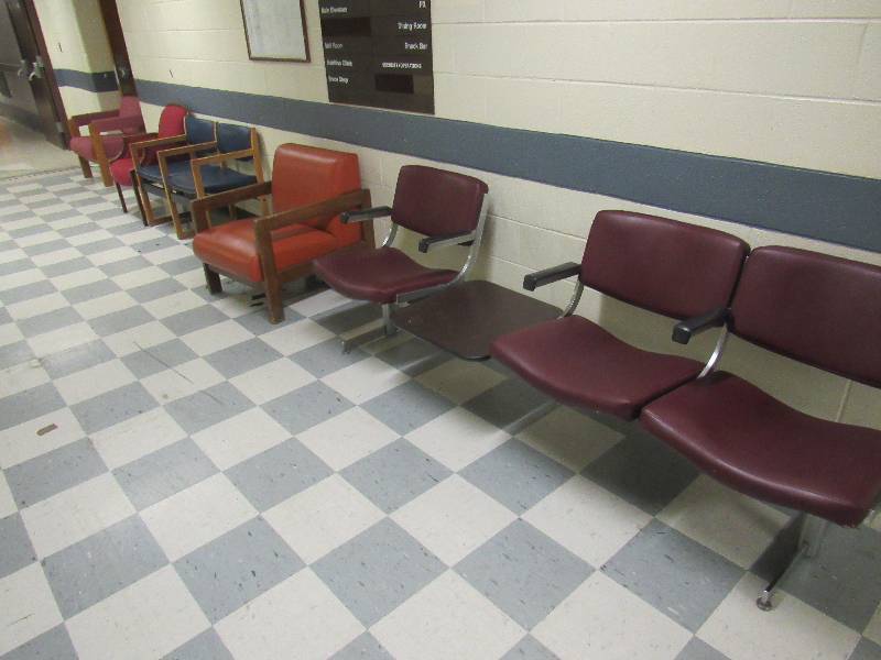 lot 1405 image: Lot of 40 Chairs and a desk