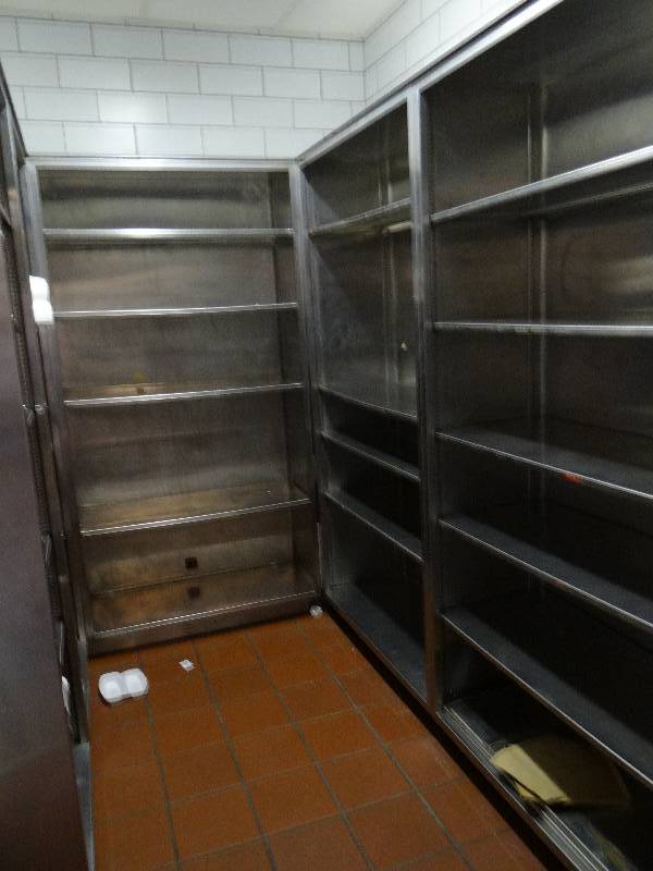 lot 1295 image: Contents Of Room Includes Tons Of Stainless Steel Cabinets