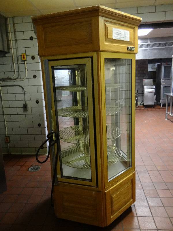 lot 1300 image: McCall Hexagon Pie Cooler Display Case Model SWNG-A-R-NT-CF-R-NL-U-C