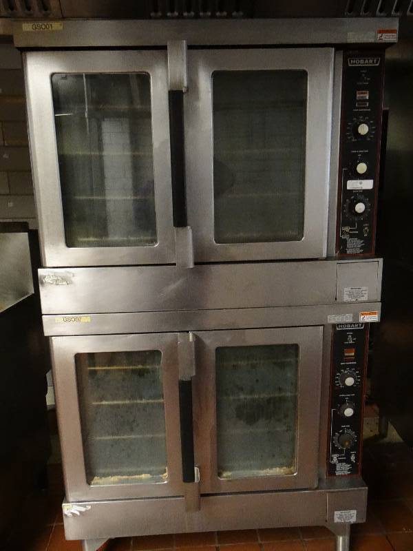 lot 1267 image: Hobart Double Stack Convection Oven Model HGC5-16 (Located In Kitchen)