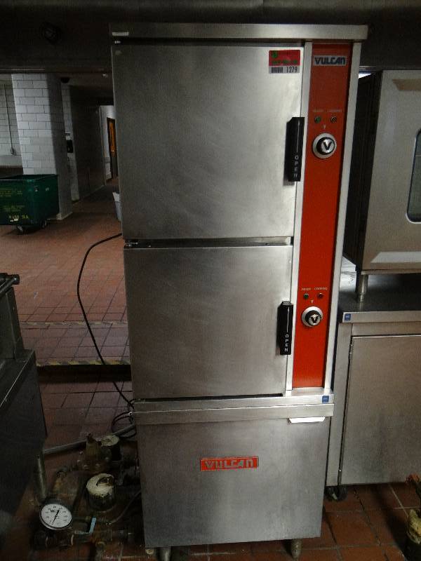 lot 1279 image: Vulcan Double Door Steamer Model VSCX2-10 (Located In Kitchen)