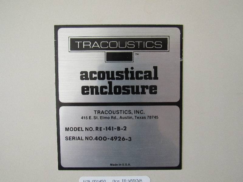 lot 1826 image: Tracoustics Acoustical Enclosure