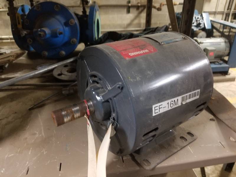 lot 1163 image: Rebuilt 1 phase motor