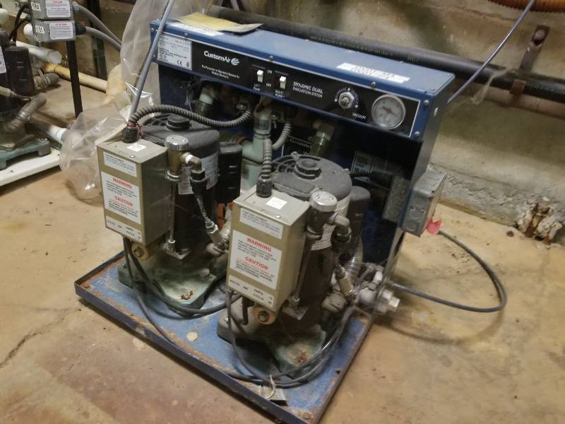 lot 1170 image: CustomAir dental dual vacuum pump system