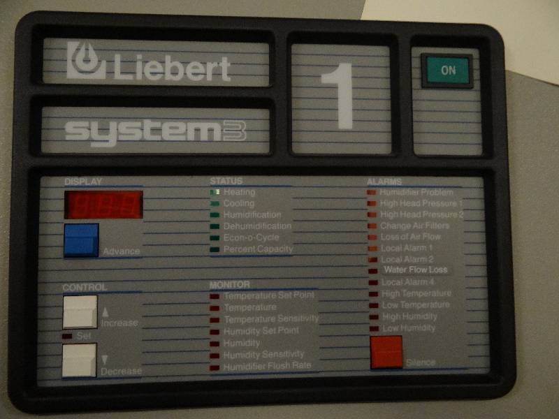 lot 1907 image: Leibert Air Handling Data Cooling System