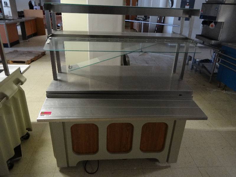 lot 1310 image: Galley Stainless Table With Double Shelf Lighted