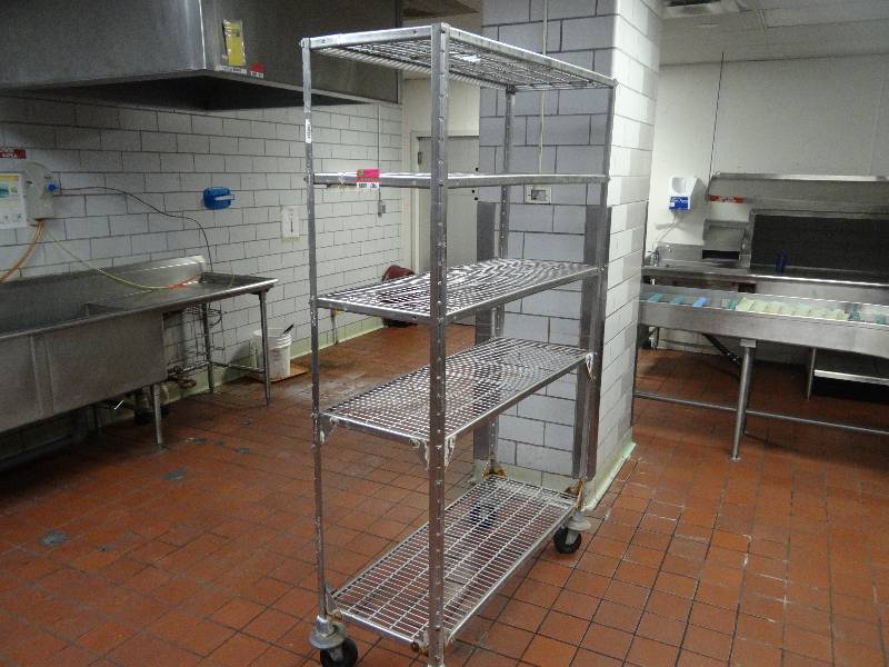 lot 1363 image: 5 Tier Wire Rack 48x18x78