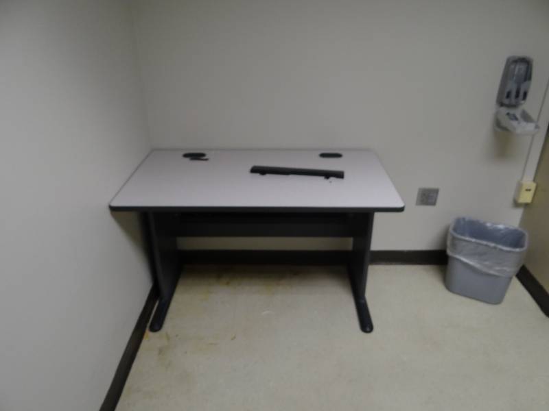lot 1414 image: Exam Room Lot Includes Desk, Vanity And Wall Cabinet
