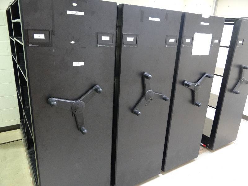 lot 1507 image: Space saver 4 Section Rack Storage System