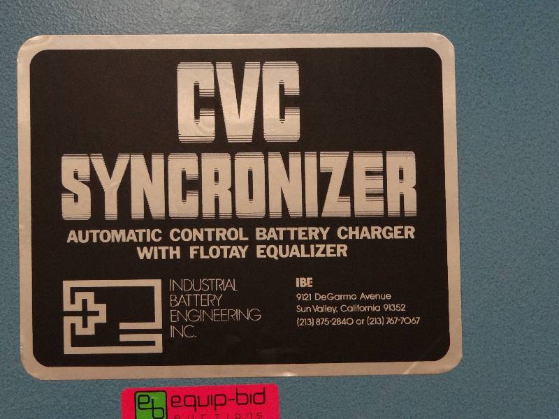 lot 1524 image: CVC Synchronizer 36v Forklift Battery Charger