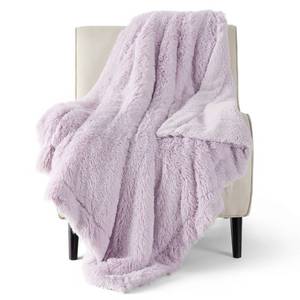 lot 3314 image: Bedsure Faux Fur Purple Throw Blanket Fuzzy, Fluffy, Shaggy Purple Blankets, Soft Thick Sherpa Lavender Blanket, Cozy Warm Lavender Gift Throw Blankets for Couch, Sofa, Bed, 50x60 Inches, 640 GSM