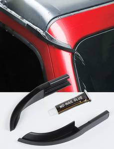 lot 3316 image: Savadicar Upgraded Version Rain Gutter Extensions, Roof Hardtop ABS Rain Groove Diverter, Rainwater Deflector Compatible with 2018-2024 Jeep Wrangler JL 4xe & Gladiator JT, Exterior Accessories, Black