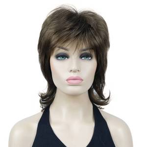 lot 3320 image: Lydell 16 Long Soft Shaggy Layered Wig Classic Cap Full Natural Synthetic Wigs (H16613 Blonde Highlights)