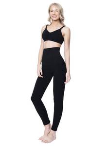 lot 3330 image: MOTHERS ESSENTIALS Postpartum High Waist Tummy Compression Control Slimming Leggings (large, black)