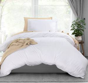 lot 3346 image: Utopia Bedding Duvet Cover Twin Size Set - 1 Duvet Cover with 1 Pillow Sham - 2 Pieces Comforter Cover with Zipper Closure - Soft Brushed Microfiber, 68 X 90 Inches (TwinTwin XL, White)