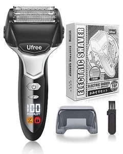 lot 3399 image: Ufree Electric Razor for Men, Waterproof 5-Blade Foil Shaver, 2 Speeds Electric Shavers for Men Face Shaving Machines with Pop-up Beard Trimmer, Gifts for Men, Rechargeable, Wet & Dry Shave