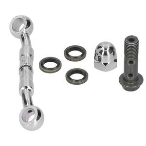 lot 3474 image: Motorcycle Brake Hose Extend Connector, Universal Hydraulic Brake Hose Extension Spare Parts for Motorcycle Modification, 108mm4.3in Brake Hose Extend Connector