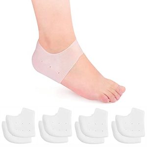 lot 3514 image: 4 Pairs Gel Heel Protectors, Silicone Heel Cups for Heel Pains,Cracked Heels, Heel Spurs, Plantar Fasciitis,Unisex Fit Gel Heel Pads,Heel Pain Relief for Men Women Teens