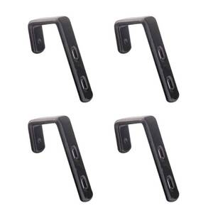 lot 3516 image: Mewuthede 4pcs Iron Bunk Bed Ladder Hooks Brackets, PVC Coated Stainless Steel Angled Ladder Hooks Heavy Duty Hardware Utility Hook Garage Storage Hook Loft Bed Ladder Hooks (Black)